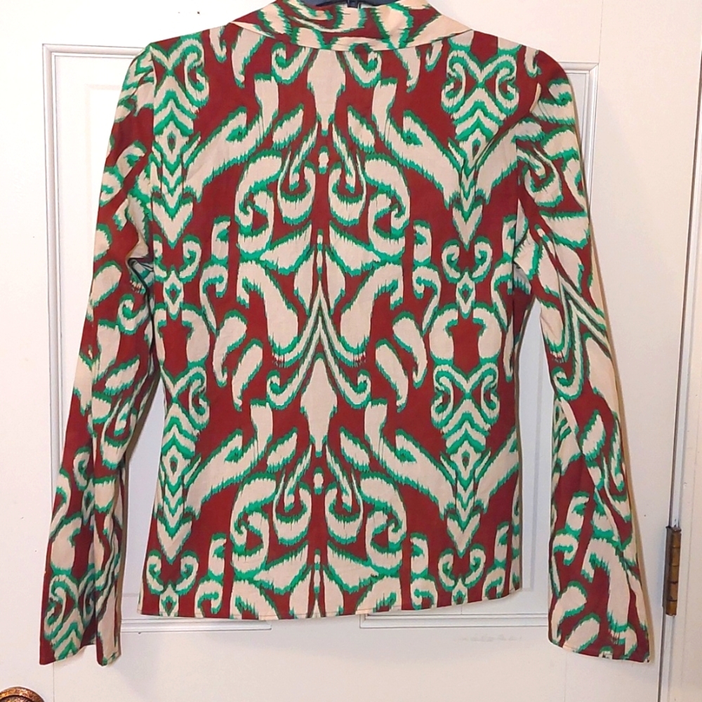 NWT Zara Selena Cotton Printed Front-tie top, size S - Picture 4 of 8